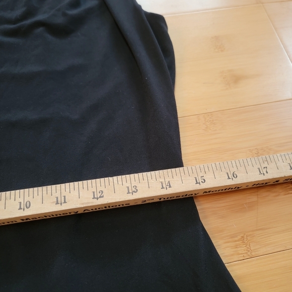 NWT 90s y2k Cache Little Black Dress Mini Pleated Shoulders sz 14 - Picture 11 of 13